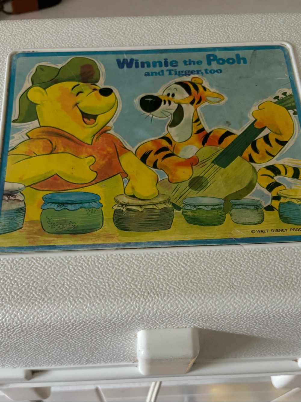 Vintage 1970s Sears Winnie the Pooh & Tigger Too Record Player / Sing-Along